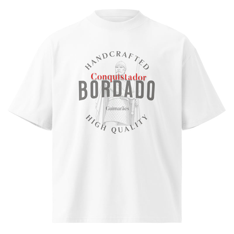 Unisex organic oversized high neck t-shirt